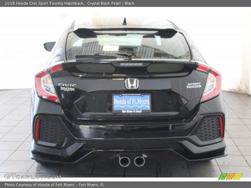 Crystal Black Pearl / Black 2018 Honda Civic Sport Touring Hatchback