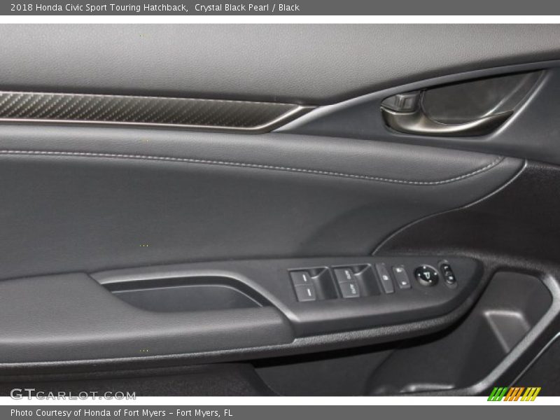 Crystal Black Pearl / Black 2018 Honda Civic Sport Touring Hatchback