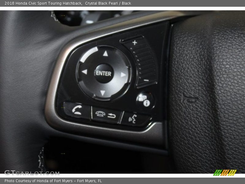Controls of 2018 Civic Sport Touring Hatchback