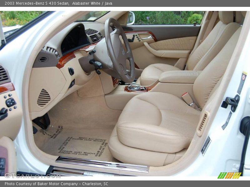 Alabaster White / Java 2003 Mercedes-Benz S 430 Sedan