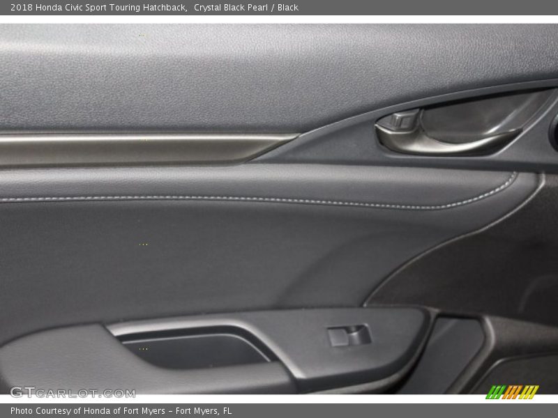 Crystal Black Pearl / Black 2018 Honda Civic Sport Touring Hatchback