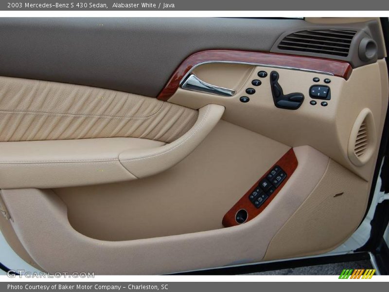 Alabaster White / Java 2003 Mercedes-Benz S 430 Sedan