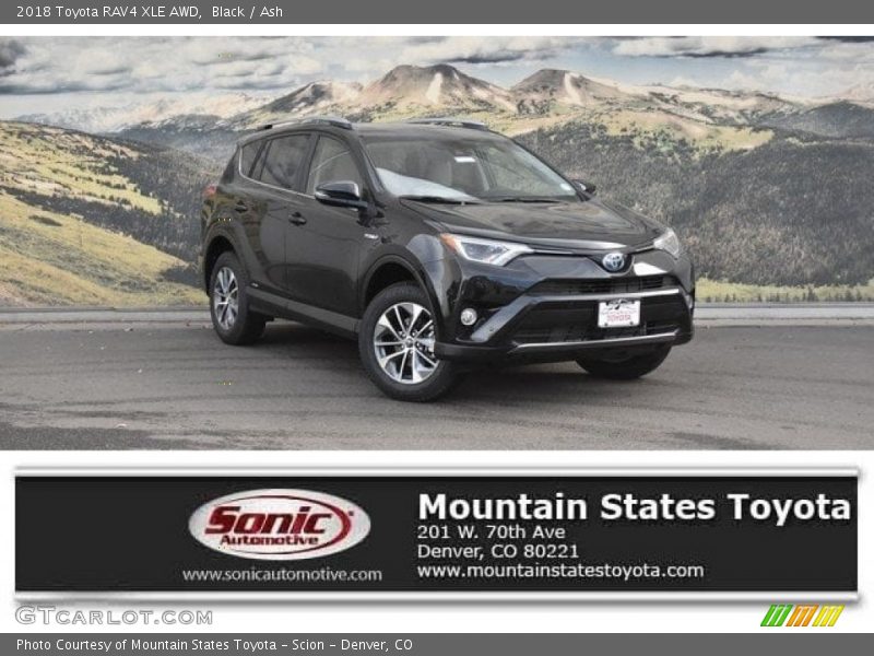 Black / Ash 2018 Toyota RAV4 XLE AWD