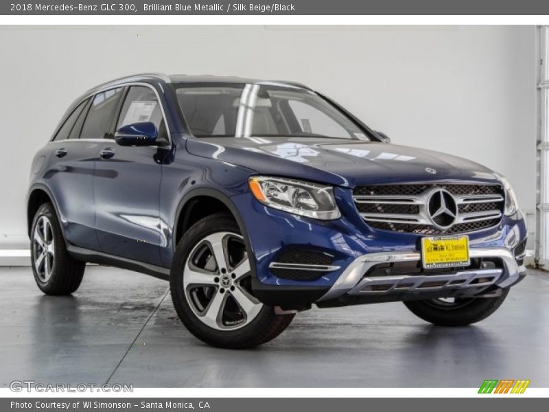 Brilliant Blue Metallic / Silk Beige/Black 2018 Mercedes-Benz GLC 300