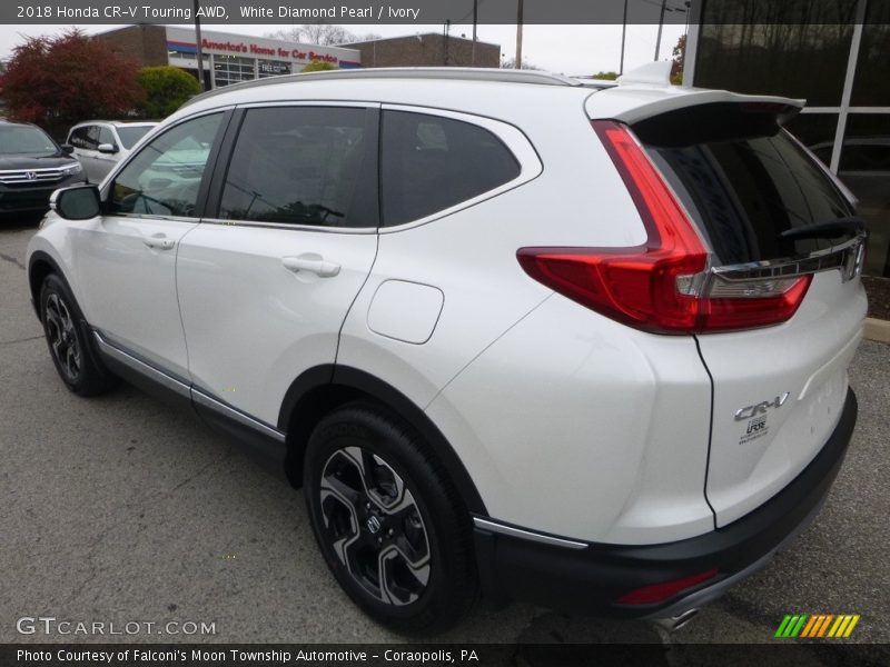 White Diamond Pearl / Ivory 2018 Honda CR-V Touring AWD