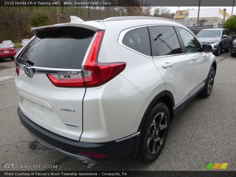 White Diamond Pearl / Ivory 2018 Honda CR-V Touring AWD