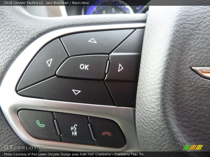 Jazz Blue Pearl / Black/Alloy 2018 Chrysler Pacifica LX