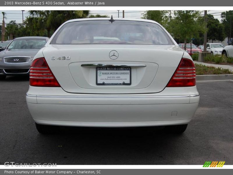 Alabaster White / Java 2003 Mercedes-Benz S 430 Sedan