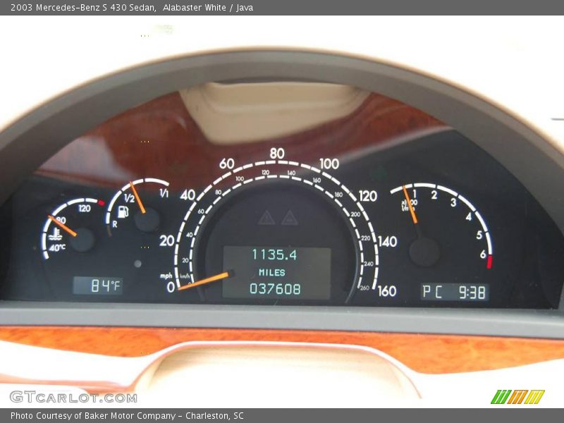 Alabaster White / Java 2003 Mercedes-Benz S 430 Sedan