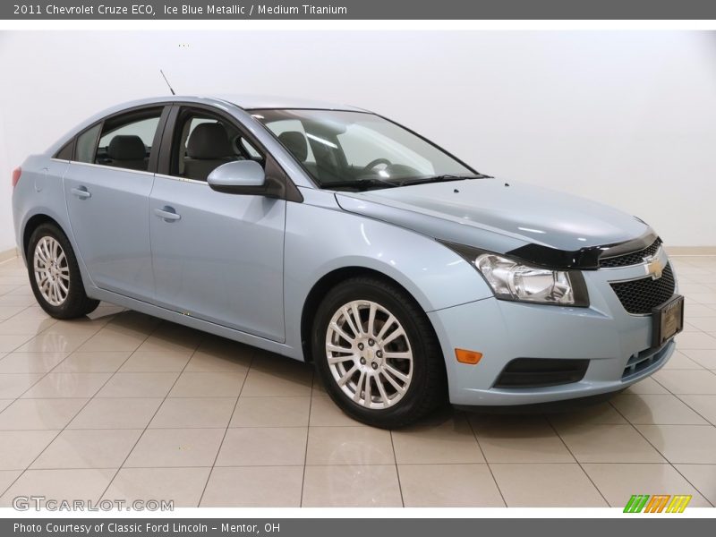 Ice Blue Metallic / Medium Titanium 2011 Chevrolet Cruze ECO