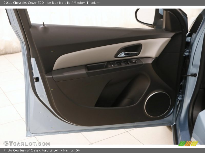 Ice Blue Metallic / Medium Titanium 2011 Chevrolet Cruze ECO