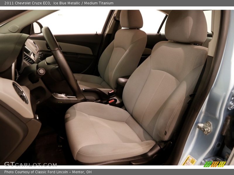 Ice Blue Metallic / Medium Titanium 2011 Chevrolet Cruze ECO