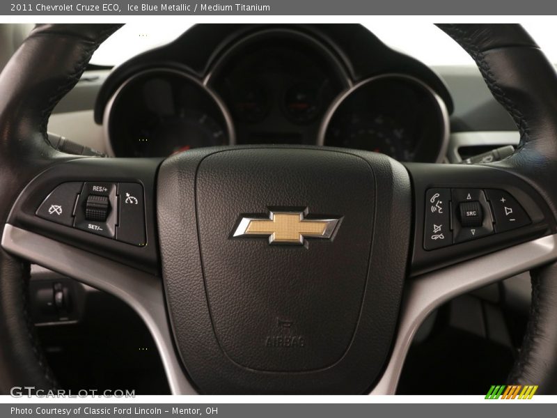 Ice Blue Metallic / Medium Titanium 2011 Chevrolet Cruze ECO