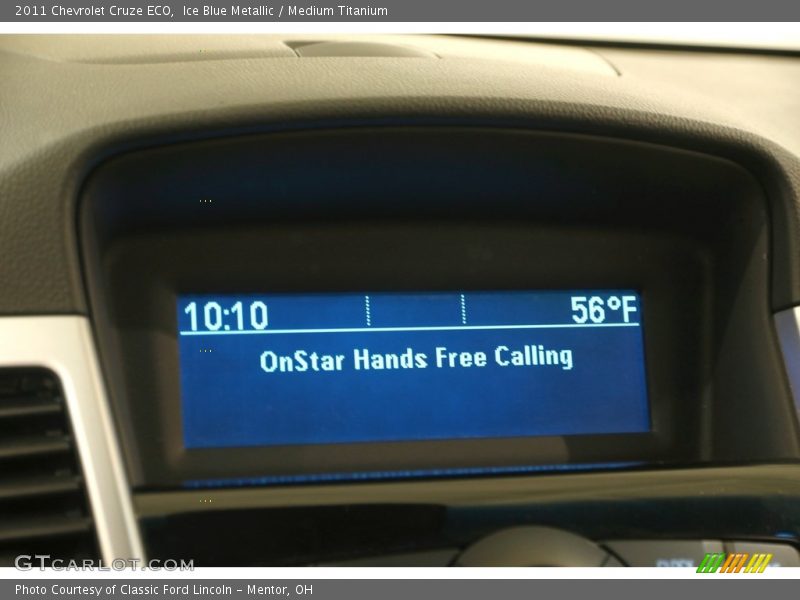 Ice Blue Metallic / Medium Titanium 2011 Chevrolet Cruze ECO