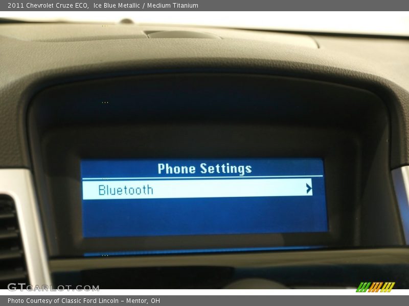 Ice Blue Metallic / Medium Titanium 2011 Chevrolet Cruze ECO