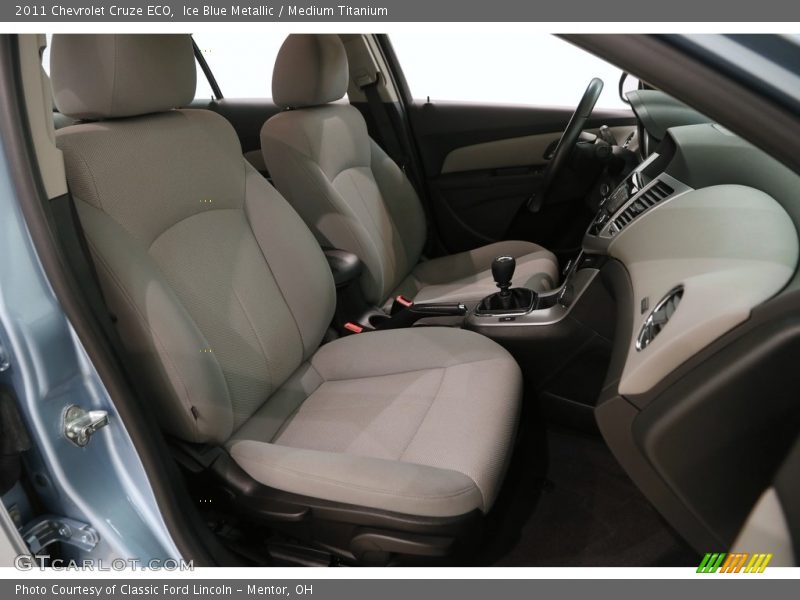 Ice Blue Metallic / Medium Titanium 2011 Chevrolet Cruze ECO