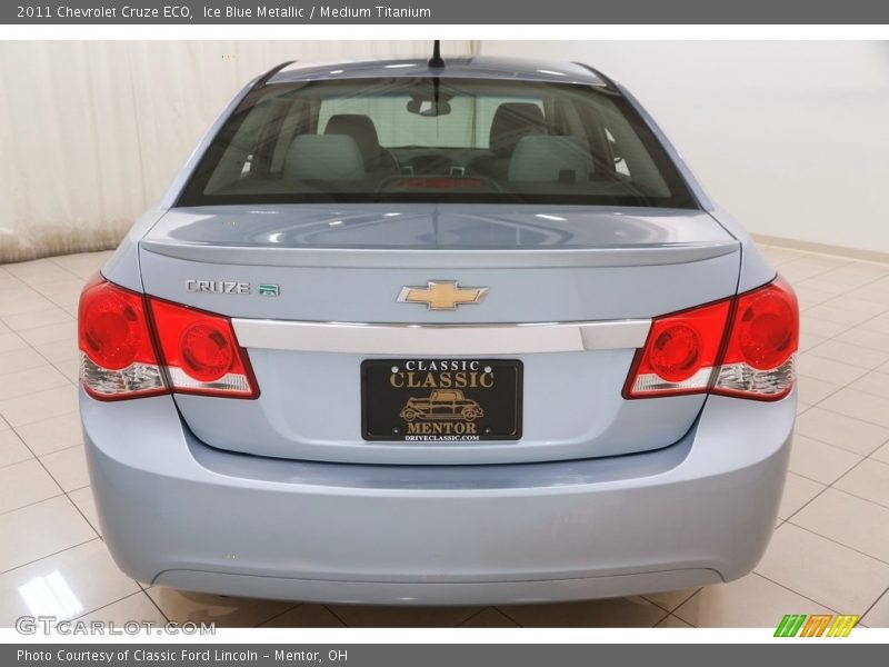 Ice Blue Metallic / Medium Titanium 2011 Chevrolet Cruze ECO