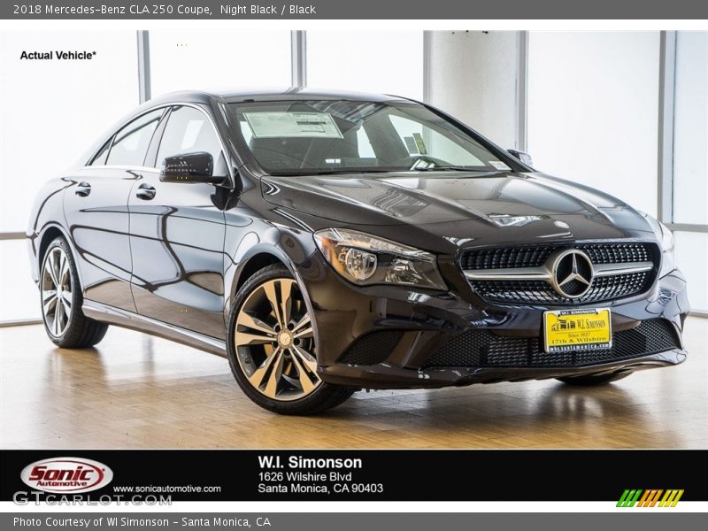 Night Black / Black 2018 Mercedes-Benz CLA 250 Coupe