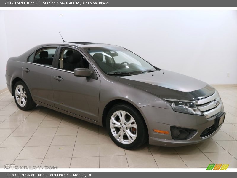 Sterling Grey Metallic / Charcoal Black 2012 Ford Fusion SE
