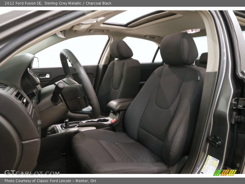 Sterling Grey Metallic / Charcoal Black 2012 Ford Fusion SE