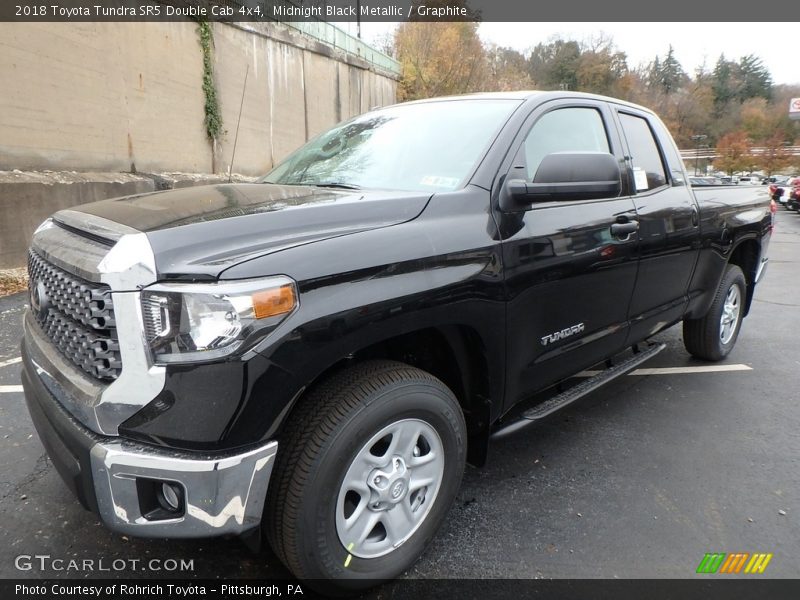 Midnight Black Metallic / Graphite 2018 Toyota Tundra SR5 Double Cab 4x4