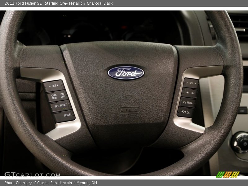 Sterling Grey Metallic / Charcoal Black 2012 Ford Fusion SE