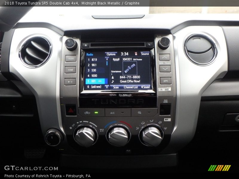 Controls of 2018 Tundra SR5 Double Cab 4x4
