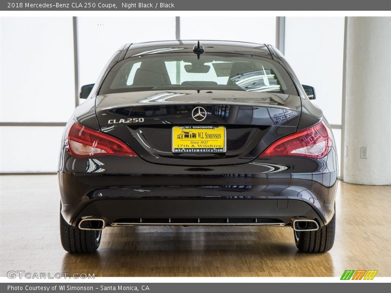 Night Black / Black 2018 Mercedes-Benz CLA 250 Coupe