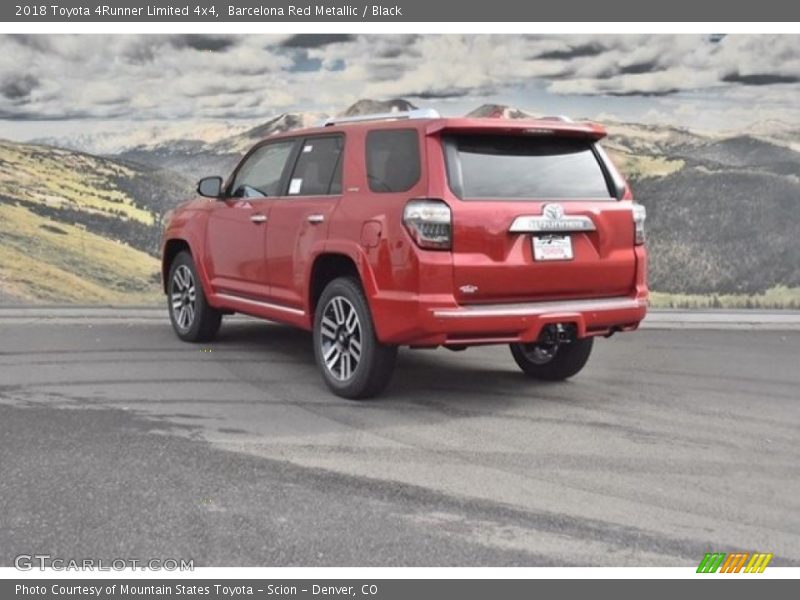 Barcelona Red Metallic / Black 2018 Toyota 4Runner Limited 4x4