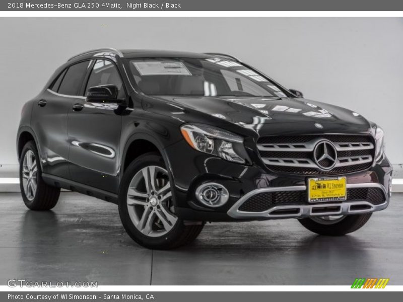 Night Black / Black 2018 Mercedes-Benz GLA 250 4Matic