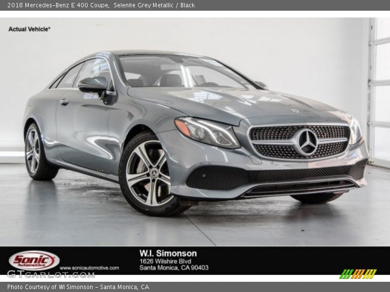 Selenite Grey Metallic / Black 2018 Mercedes-Benz E 400 Coupe