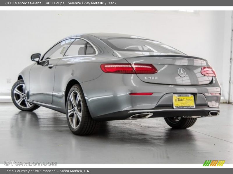 Selenite Grey Metallic / Black 2018 Mercedes-Benz E 400 Coupe