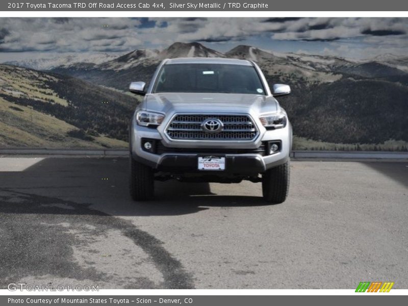 Silver Sky Metallic / TRD Graphite 2017 Toyota Tacoma TRD Off Road Access Cab 4x4