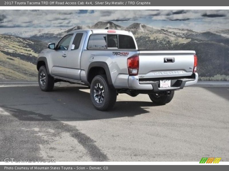 Silver Sky Metallic / TRD Graphite 2017 Toyota Tacoma TRD Off Road Access Cab 4x4