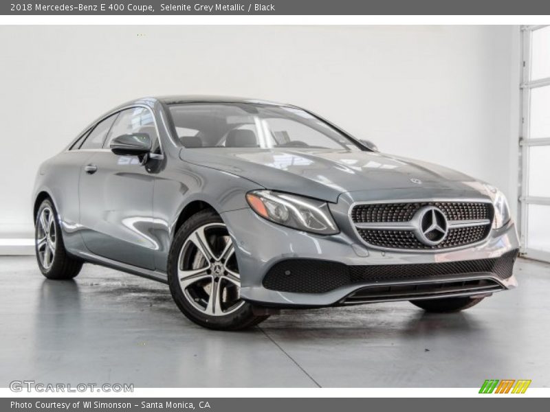 Selenite Grey Metallic / Black 2018 Mercedes-Benz E 400 Coupe