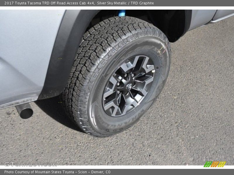 Silver Sky Metallic / TRD Graphite 2017 Toyota Tacoma TRD Off Road Access Cab 4x4