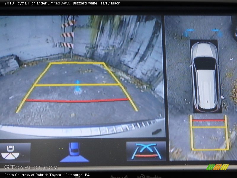Blizzard White Pearl / Black 2018 Toyota Highlander Limited AWD