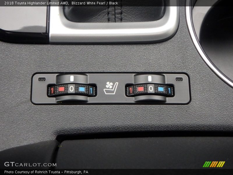 Blizzard White Pearl / Black 2018 Toyota Highlander Limited AWD