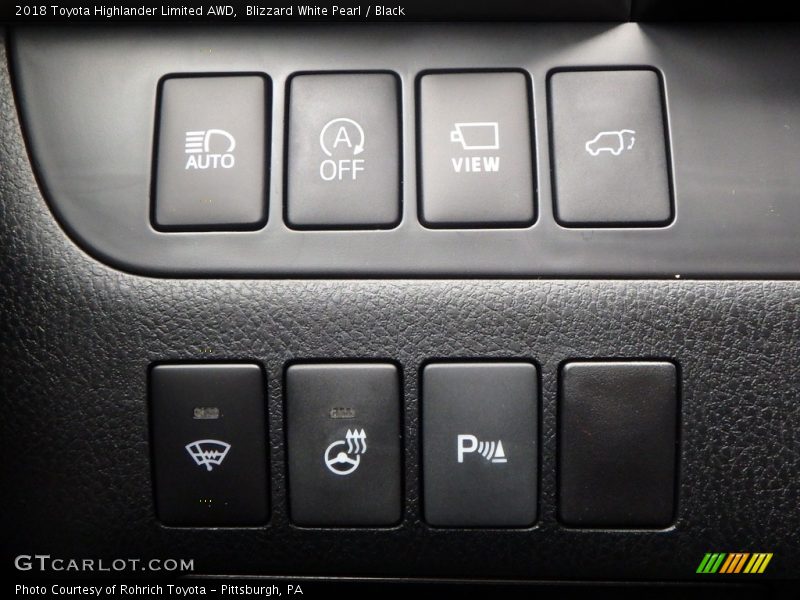 Blizzard White Pearl / Black 2018 Toyota Highlander Limited AWD