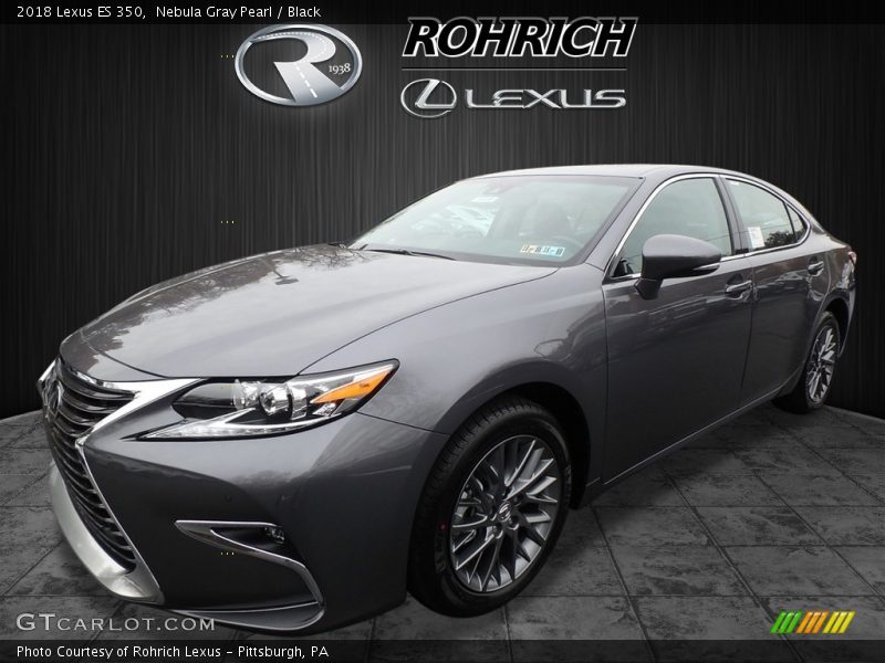 Nebula Gray Pearl / Black 2018 Lexus ES 350