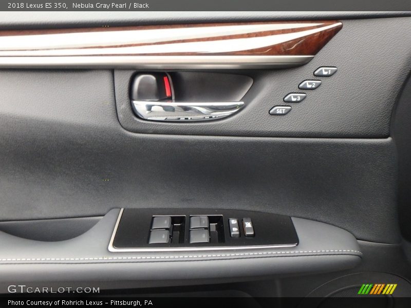 Nebula Gray Pearl / Black 2018 Lexus ES 350
