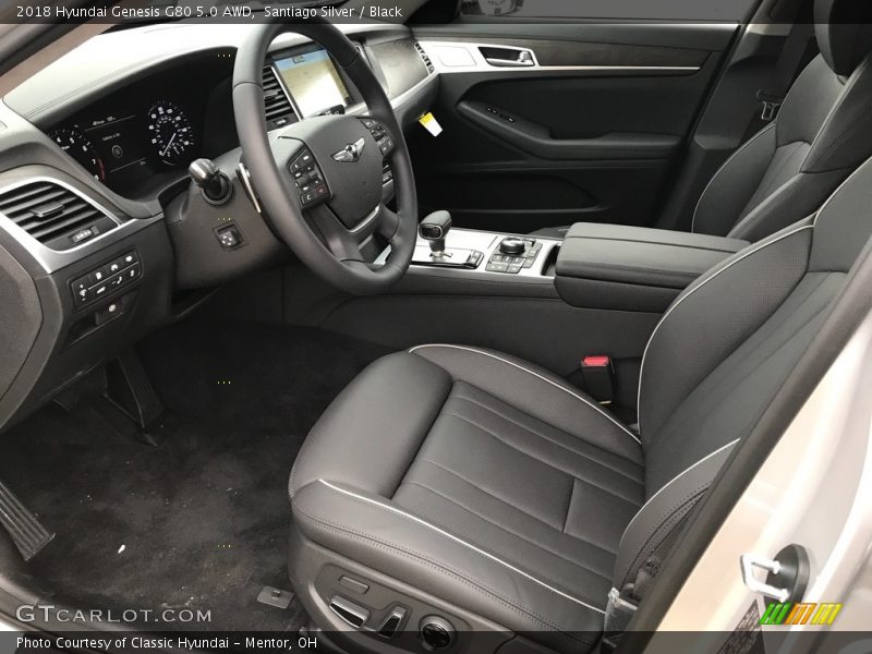  2018 Genesis G80 5.0 AWD Black Interior