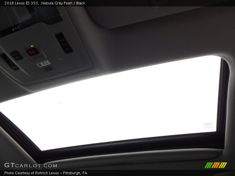Nebula Gray Pearl / Black 2018 Lexus ES 350