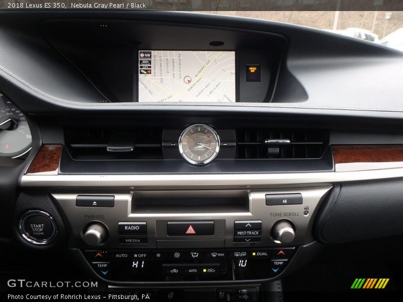 Nebula Gray Pearl / Black 2018 Lexus ES 350