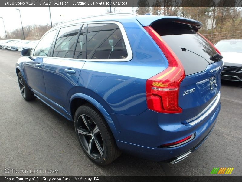Bursting Blue Metallic / Charcoal 2018 Volvo XC90 T6 AWD R-Design