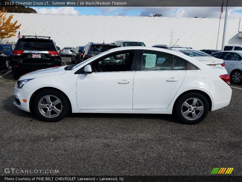 Summit White / Jet Black/Medium Titanium 2015 Chevrolet Cruze LT