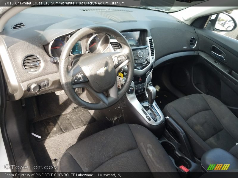 Summit White / Jet Black/Medium Titanium 2015 Chevrolet Cruze LT
