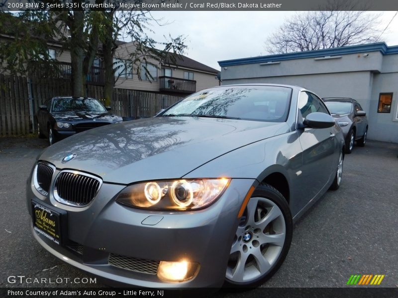 Mojave Brown Metallic / Coral Red/Black Dakota Leather 2009 BMW 3 Series 335i Convertible