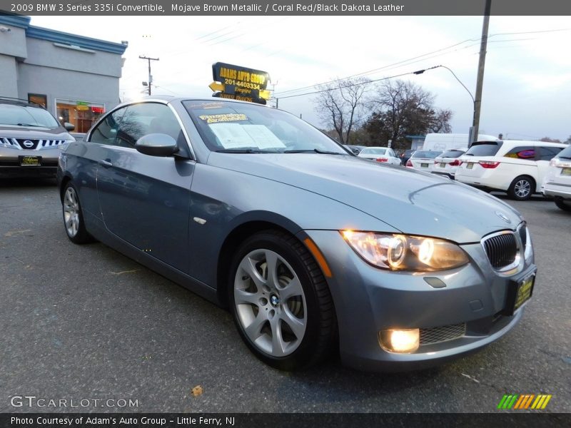 Mojave Brown Metallic / Coral Red/Black Dakota Leather 2009 BMW 3 Series 335i Convertible