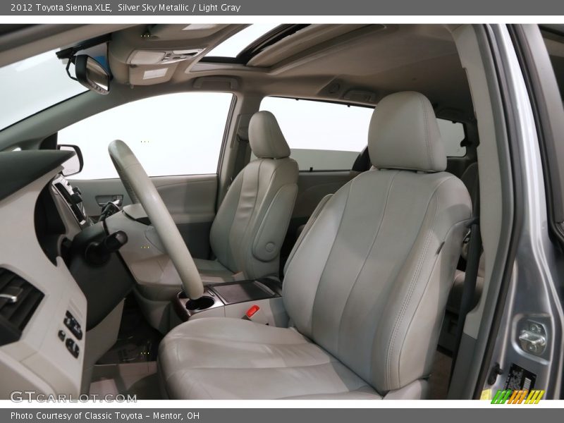 Silver Sky Metallic / Light Gray 2012 Toyota Sienna XLE